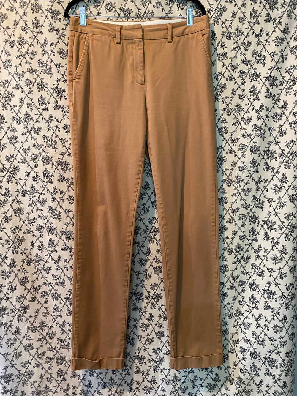 Lands' End Tan Straight-Leg Trousers